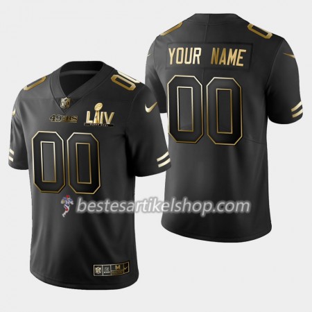Herren San Francisco 49ers Trikot Nike Schwarz Golden Edition 2020 Super Bowl LIV - Personalisiert